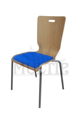 Židle ALFA s čalouněným sedákem
