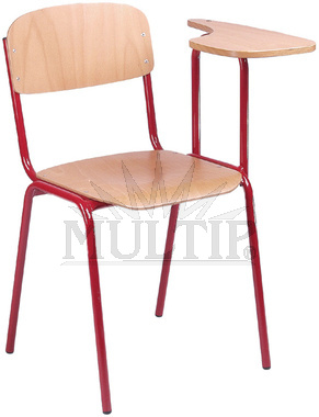 Školní židle POLO s přivařeným pultíkem