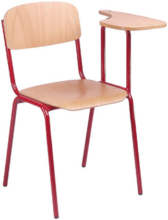 Školní židle POLO s přivařeným pultíkem