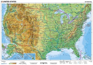 USA obecně geografická/politická 160x120 cm - AJ