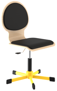 Židle STELA Cross s čalouněným sedákem a opěrákem