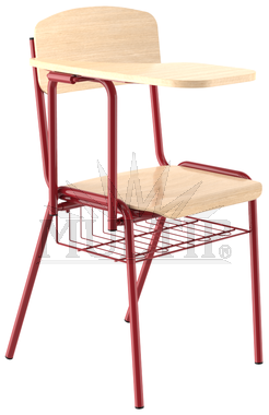 Židle POLO variant s košem a se sklopným pultíkem 