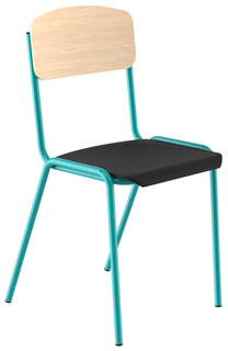 Učitelská židle POLO s čaloun. sedákem