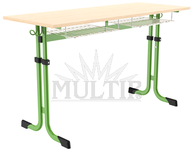 Školní lavice MULTIP - dvoumístná, stavitelná