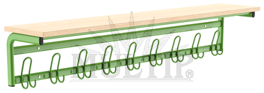 Věšák s policí 150 cm