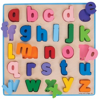 Dřevěné puzzle Abeceda malá písmena