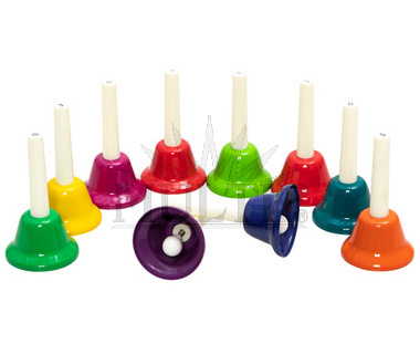 Různobarevné zvonky, 10 kusů