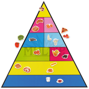 Potravinová pyramida - magnetická sada