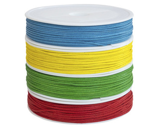 Voskované šňůrky na korálky – 4 barvy