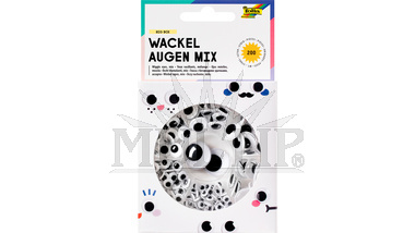 Samolepicí pohyblivé oči – mix velikostí, 200 ks
