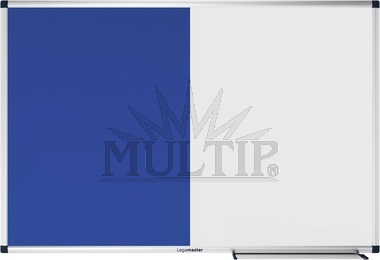 Kombinovaná tabule a plstěná textilní nástěnka 60x90 cm, modrá