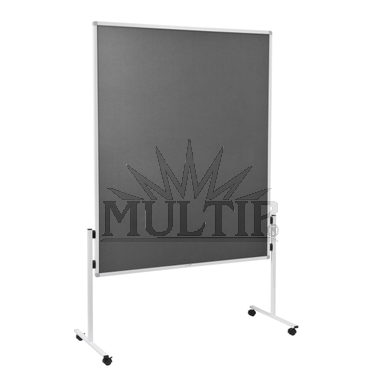 Textilní paraván / nástěnka 150x120 cm, šedý