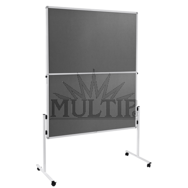 Skládací textilní paraván 150x120 cm,šedý