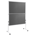 Skládací textilní paraván 150x120 cm,šedý