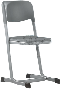 Školní židle COMPLAST - plastový sedák a opěrák
