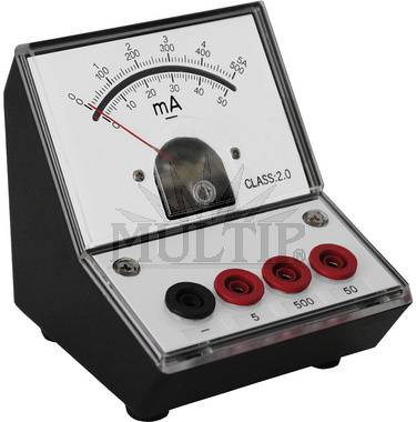 Ampérmetr (DC) 50 mA, 0,5 A, 5 A