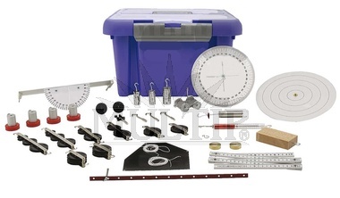 Sada demonstračních přístrojů pro mechaniku, s magnetickým uchycením