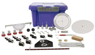 Sada demonstračních přístrojů pro mechaniku, s magnetickým uchycením