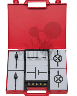 Sada jednoduché elektrické obvody s magnetickým uchycením