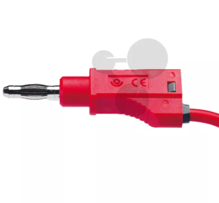 Vodič s odbočkou 4 mm, 1 mm2, 25cm, červený, 10 ks