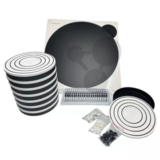 Interaktivní Bohrův model atomu (demonstrační model a žákovské modely s černou podložkou)