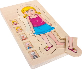 Anatomie - dřevěné puzzle (žena)