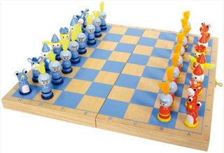 Dřevěné hry šachy rytíř