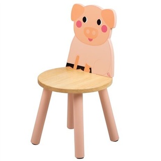 Dřevěná židlička-Prasátko