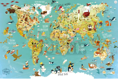 Mapa světa-puzzle 500 dílků