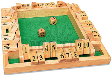 Hra s kostkami ''shut the box''