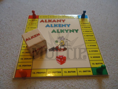 Chemická hra-Alkany, alkeny, alkyny pro třídu, 30x30