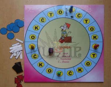 Matematická hra Geometrické tvary pro třídu, 1.stupeň, 30x30