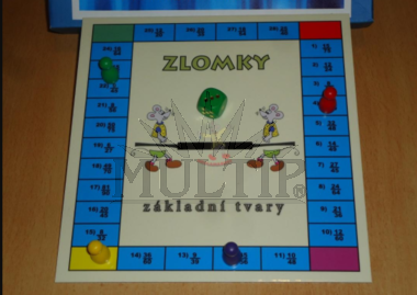 Matematická hra-Zlomky, základní tvary, 30x30