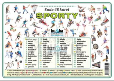 Sporty, sada 48 karet