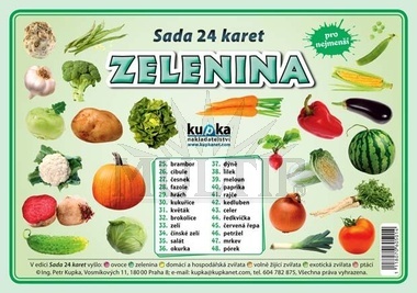 Zelenina 1, sada 24 karet