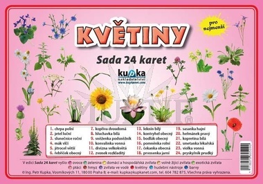 Květiny, sada 24 karet