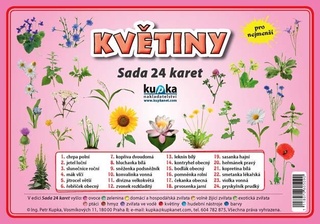 Květiny, sada 24 karet