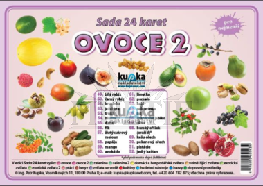 Ovoce 2, sada 24 karet