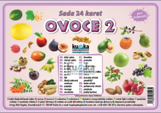 Ovoce 2, sada 24 karet