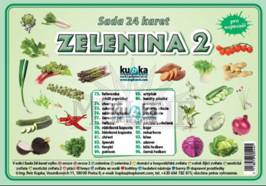 Zelenina 2, sada 24 karet