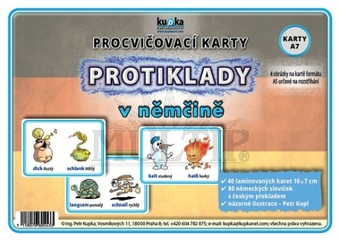 Protiklady v němčině - procvičovací karty