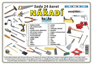 Nářadí,sada 24 karet