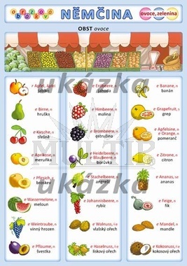 Obrázková němčina 2 - ovoce, zelenina