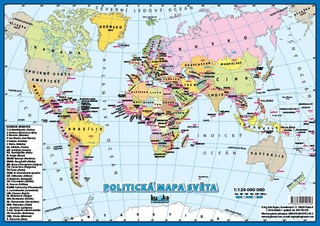 Politická mapa světa A3 (420x297 mm)