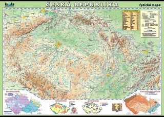 Česká republika-fyzická mapa XL