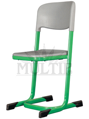 Plastová školní židle – plastový sedák a opěrák