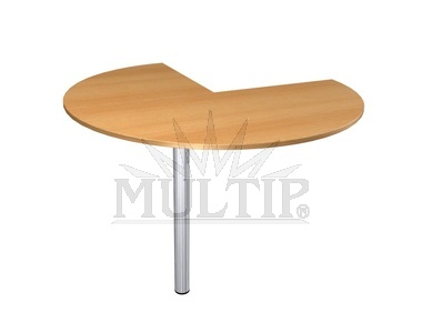 Přístavek kancelářského stolu s výsečí - průměr 150 cm