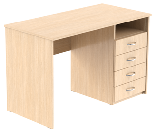 Kancelářský stůl se 4 zásuvkami S66 - kopie