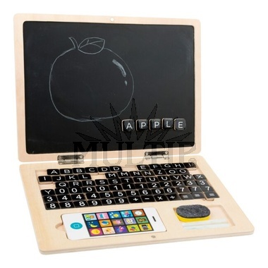 Dřevěný notebook magnetický