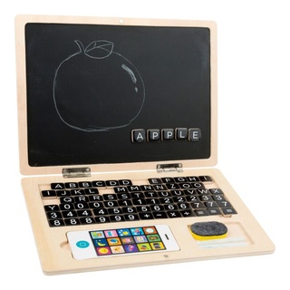 Dřevěný notebook magnetický